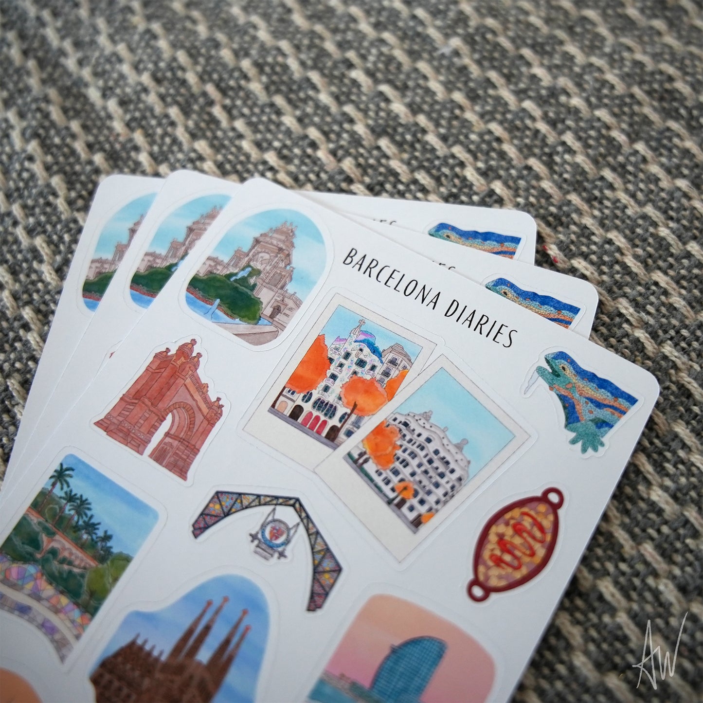 Barcelona Diaries | Sticker Sheet