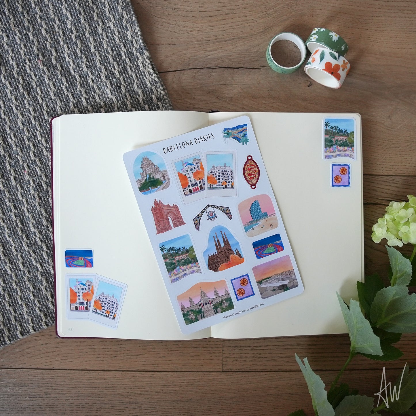 Barcelona Diaries | Sticker Sheet