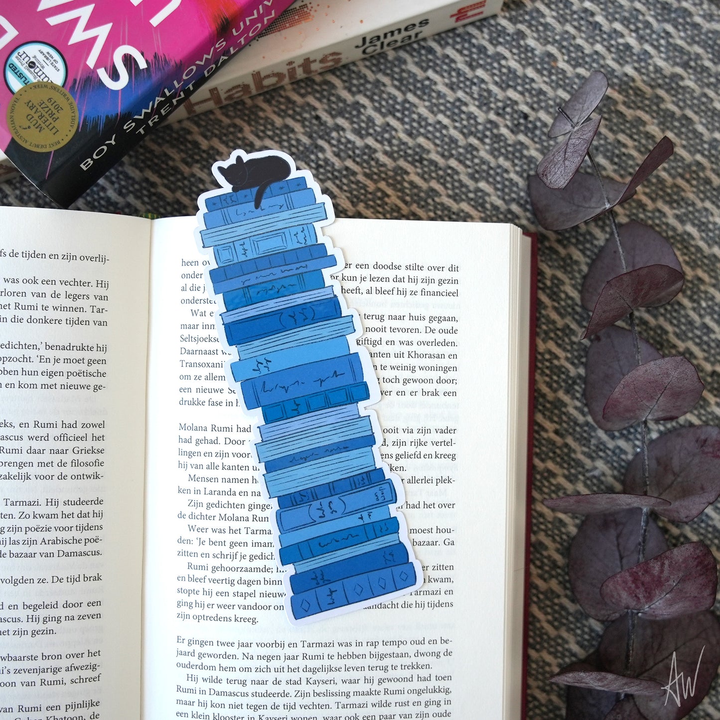 Cat on Books Bundle | Bookmarks