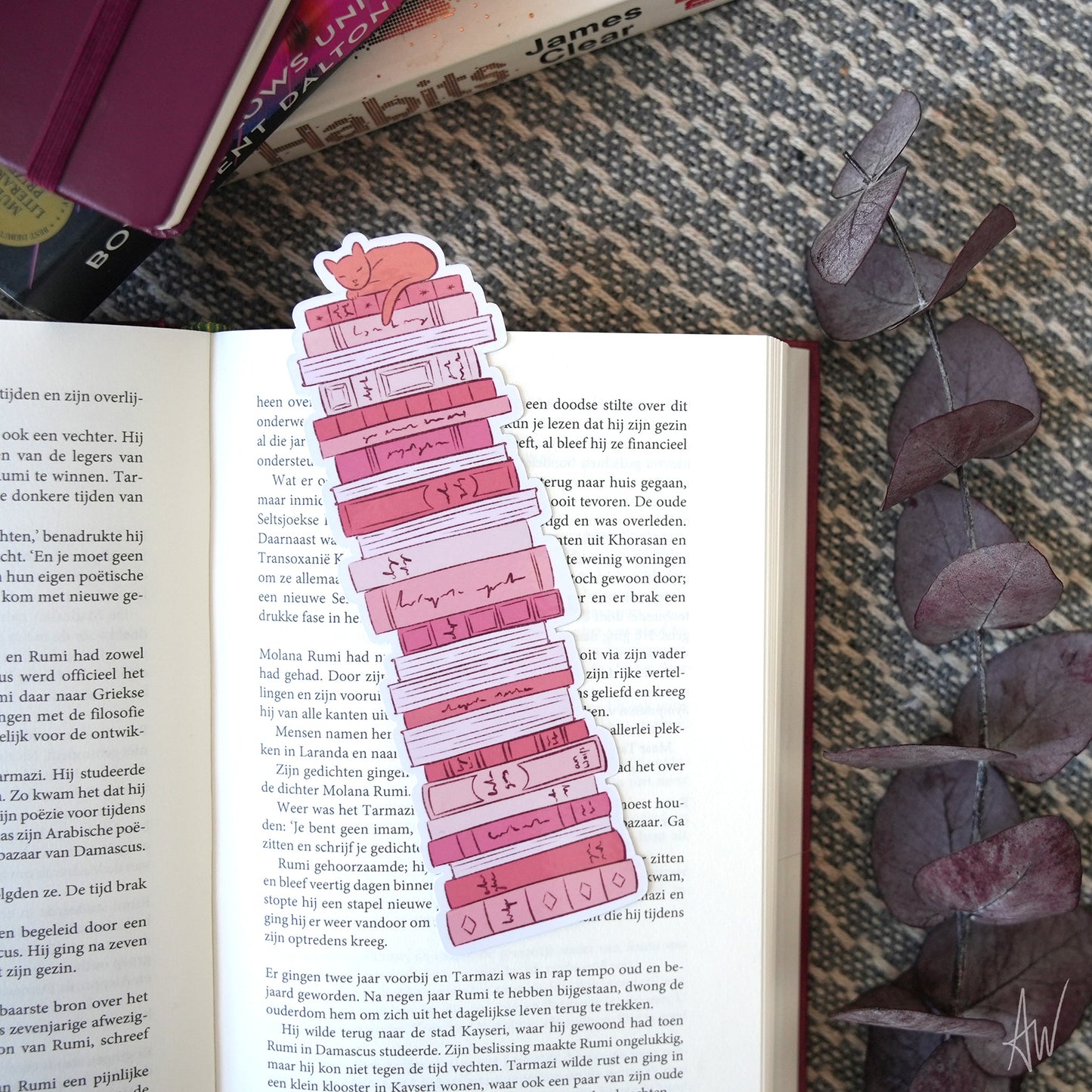 Cat on Books Bundle | Bookmarks