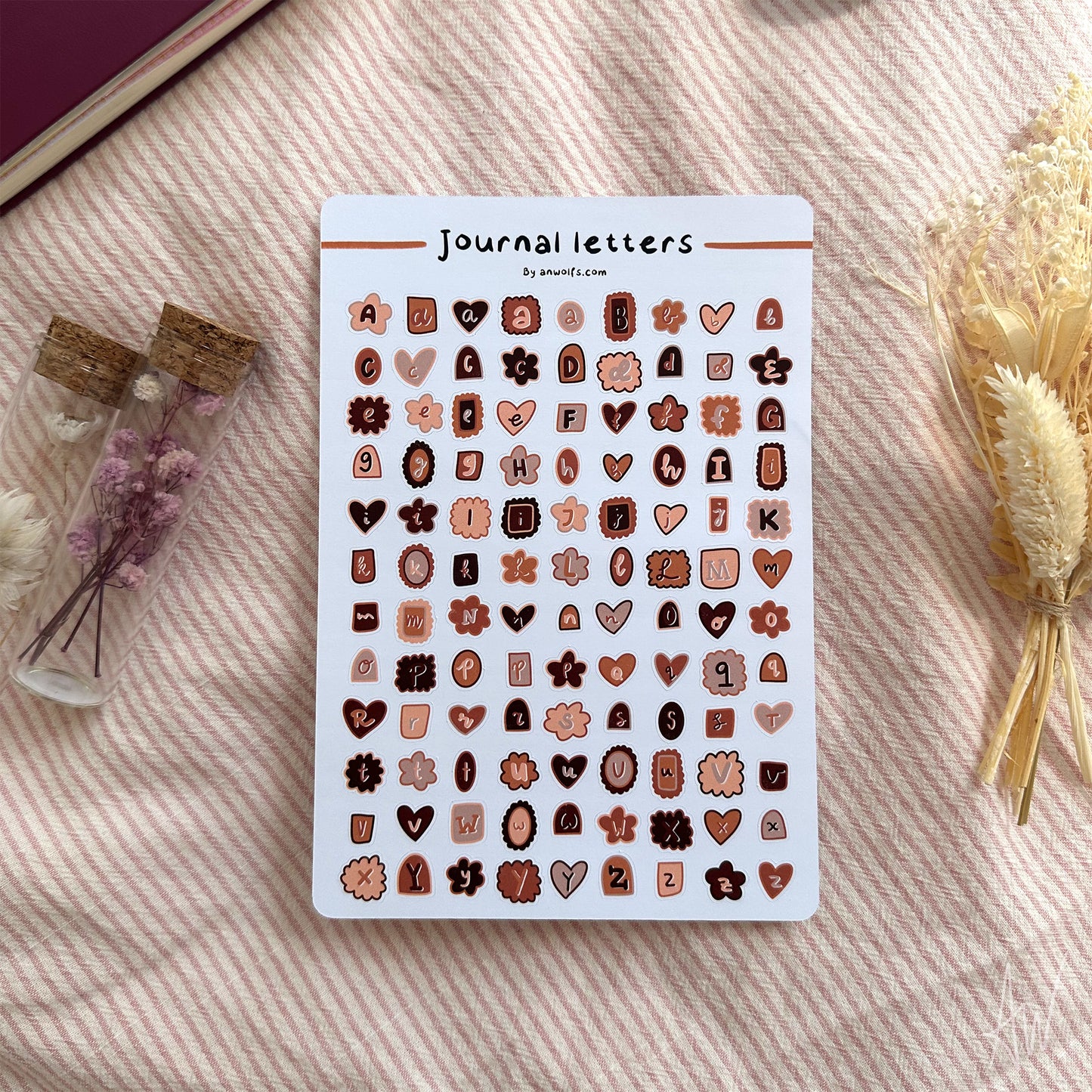 Journal letters | Stickervel