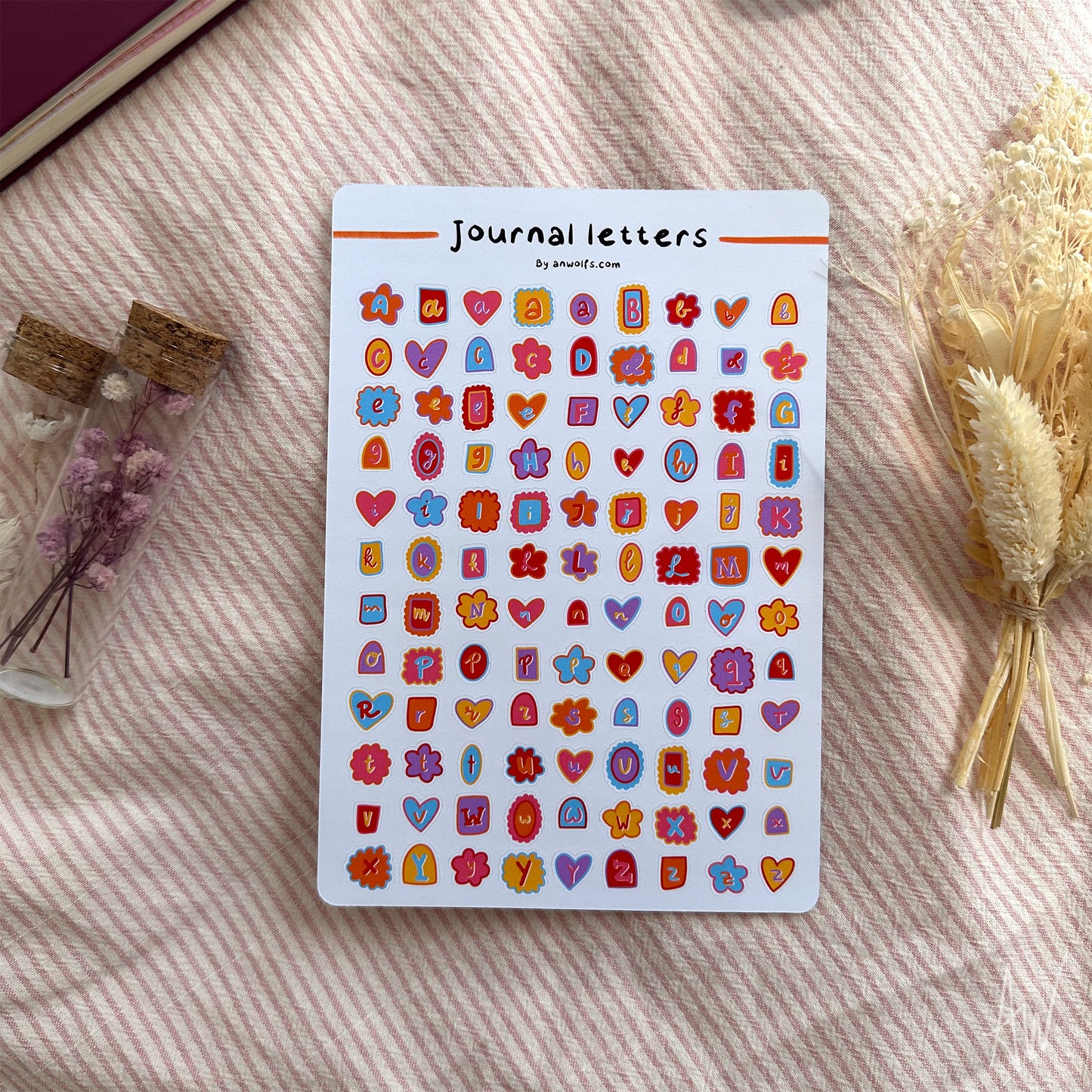 Journal letters | Stickervel