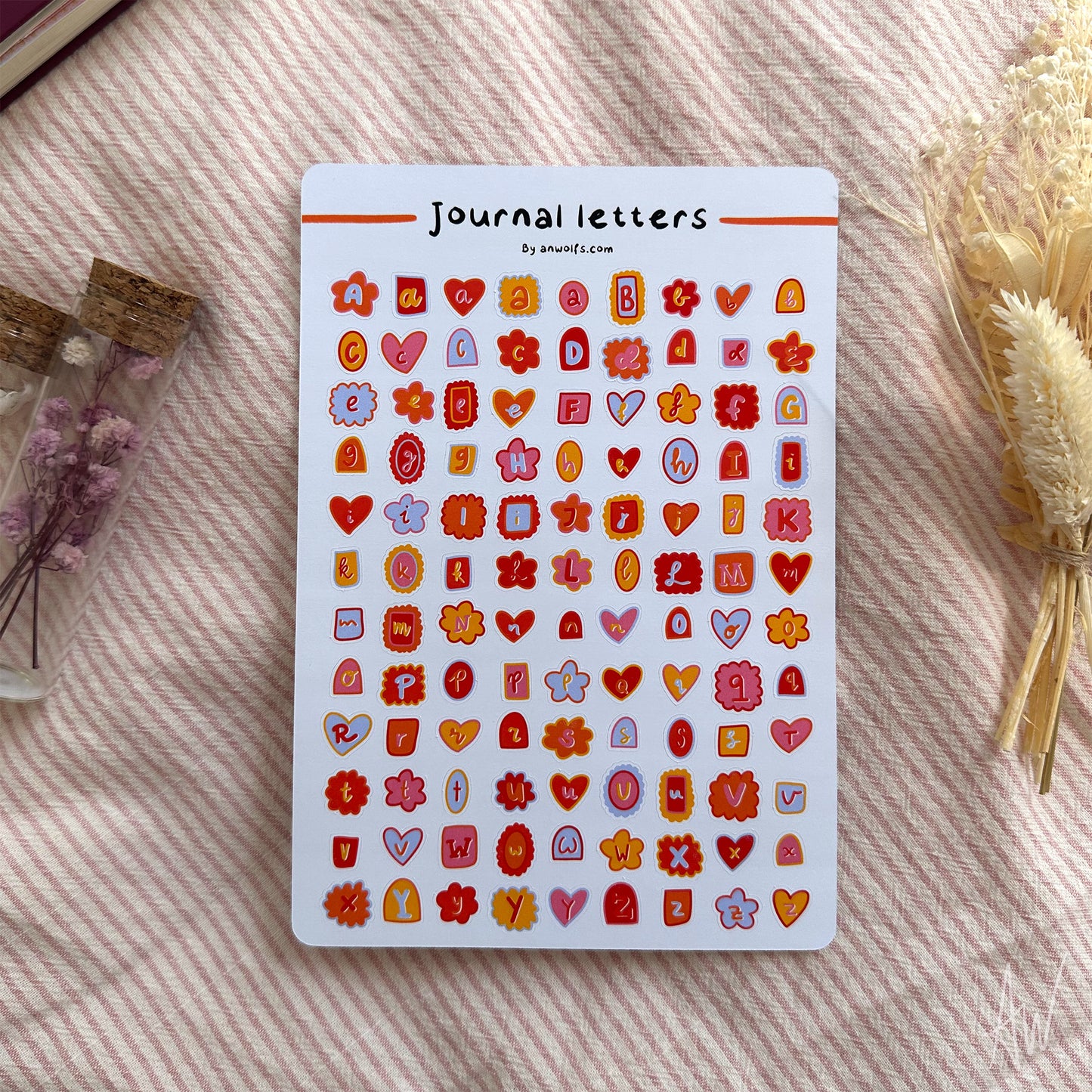 Journal letters | Stickervel