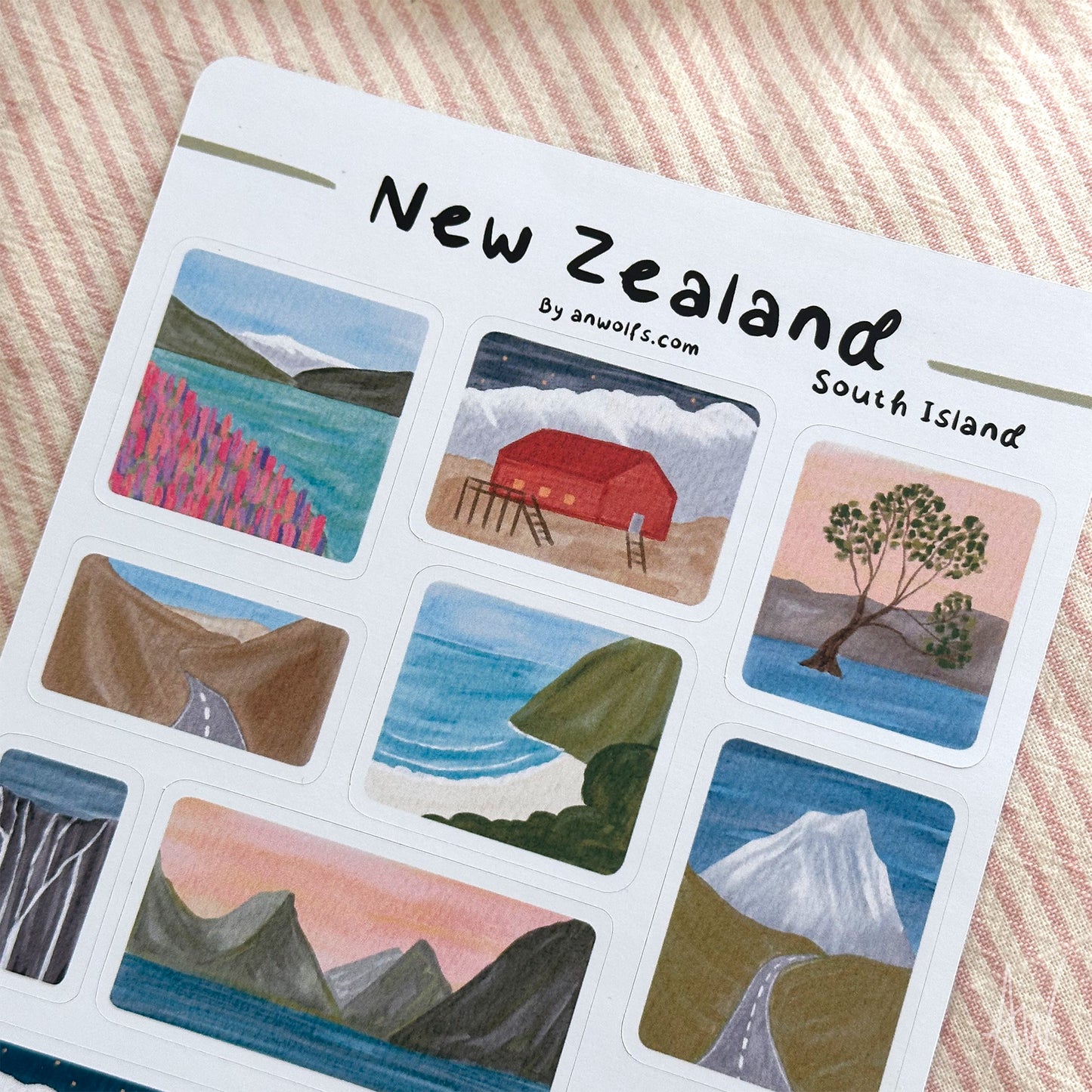Nieuw-Zeeland Diaries | Stickervel