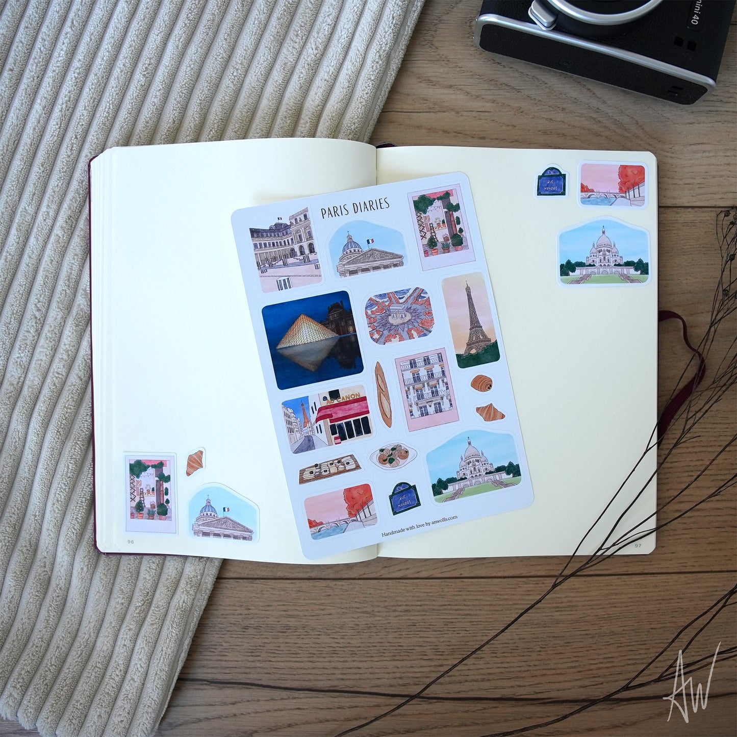 Parijs Diaries | Sticker Sheet