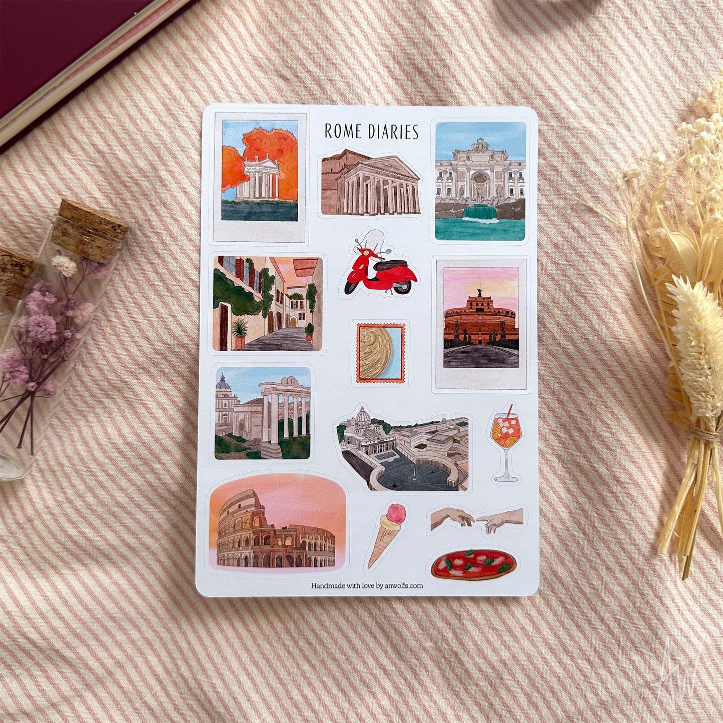 Rome Diaries | Sticker Sheet
