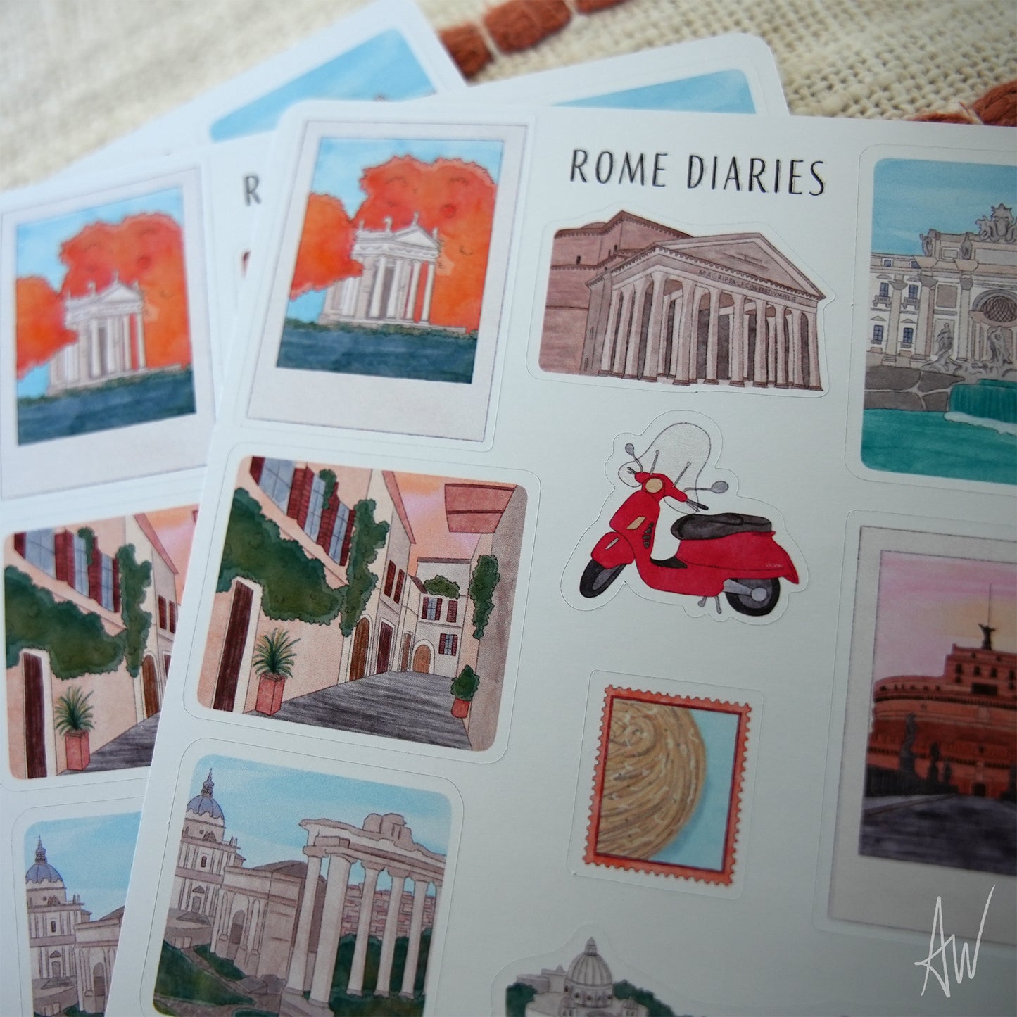 Rome Diaries | Sticker Sheet