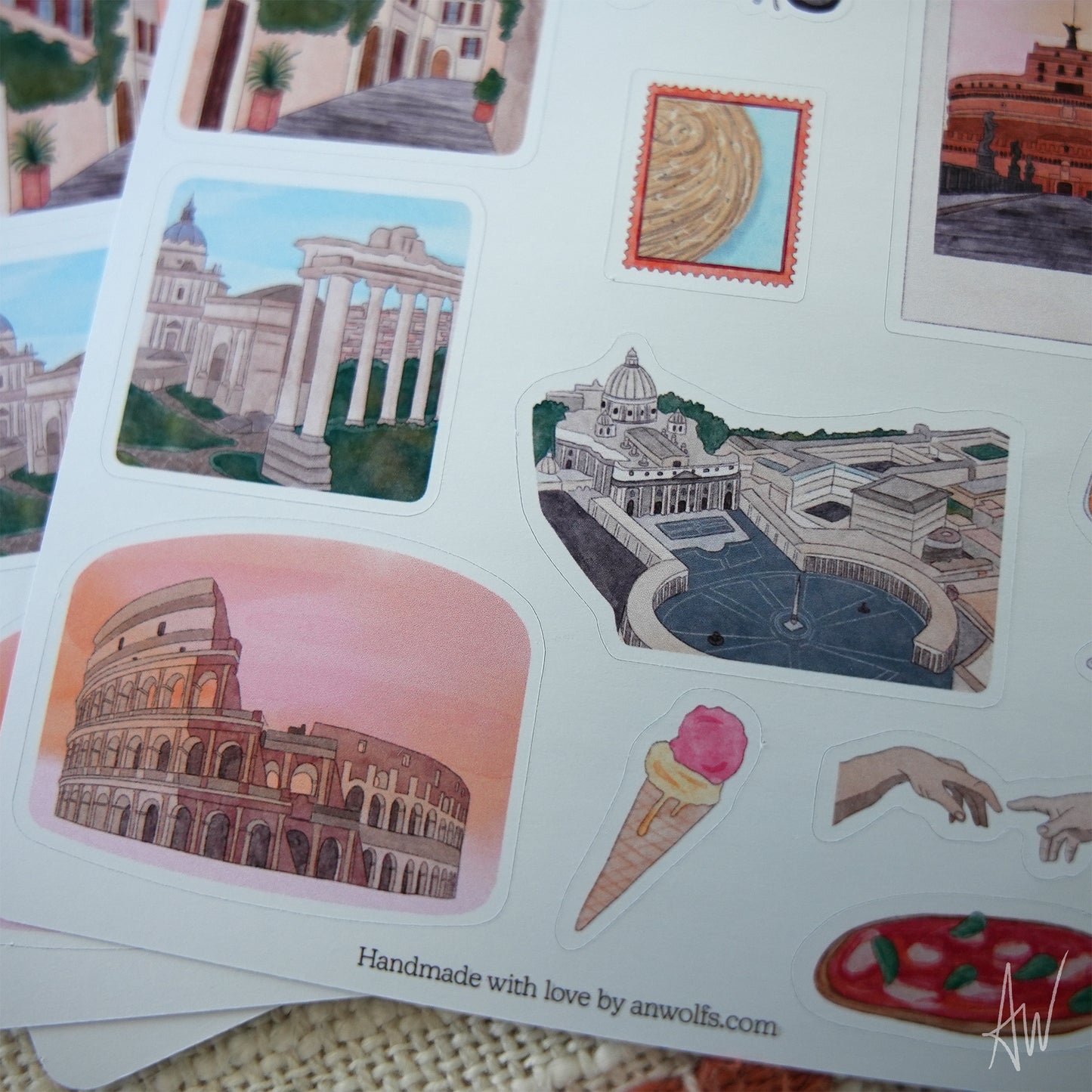 Rome Diaries | Sticker Sheet