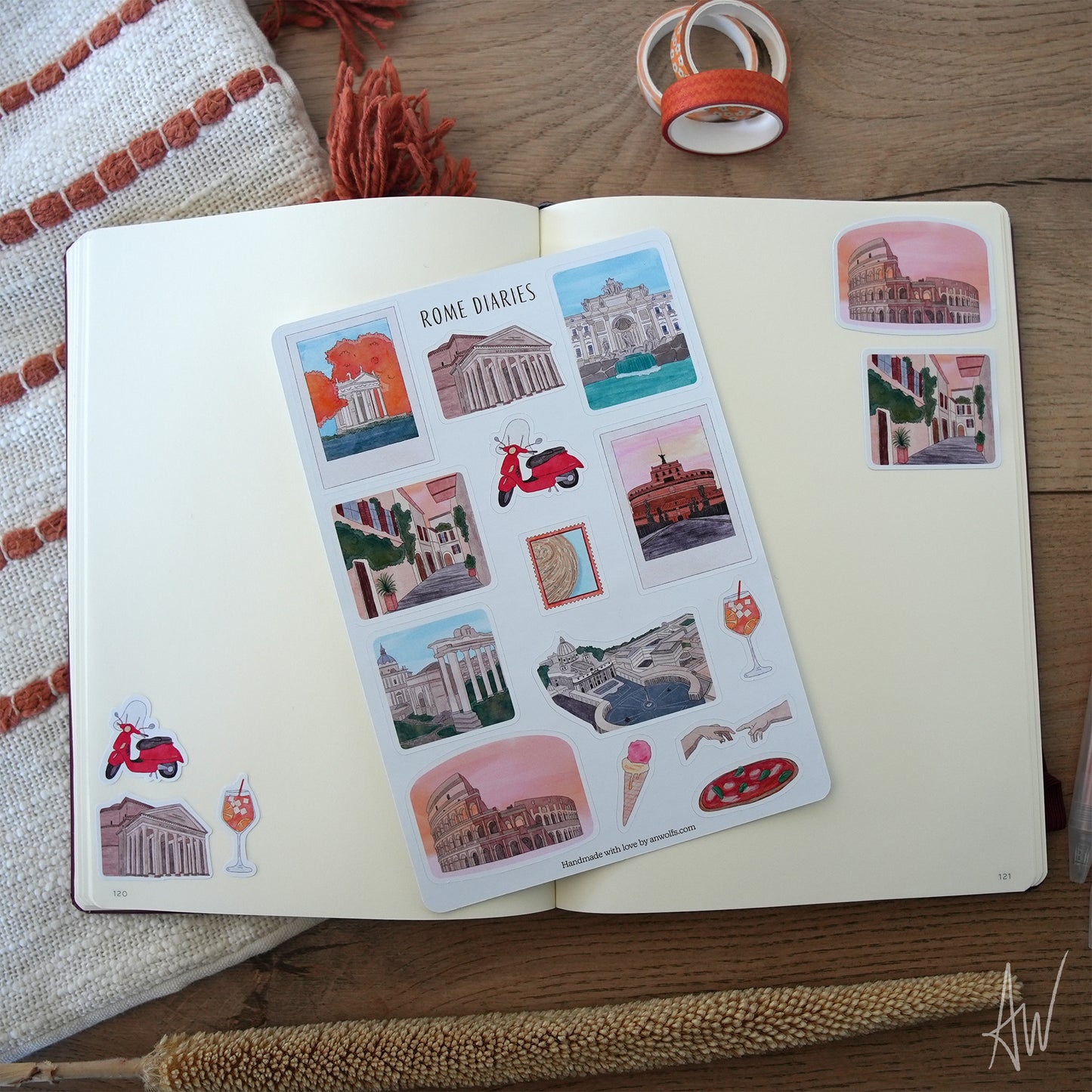 Rome Diaries | Sticker Sheet