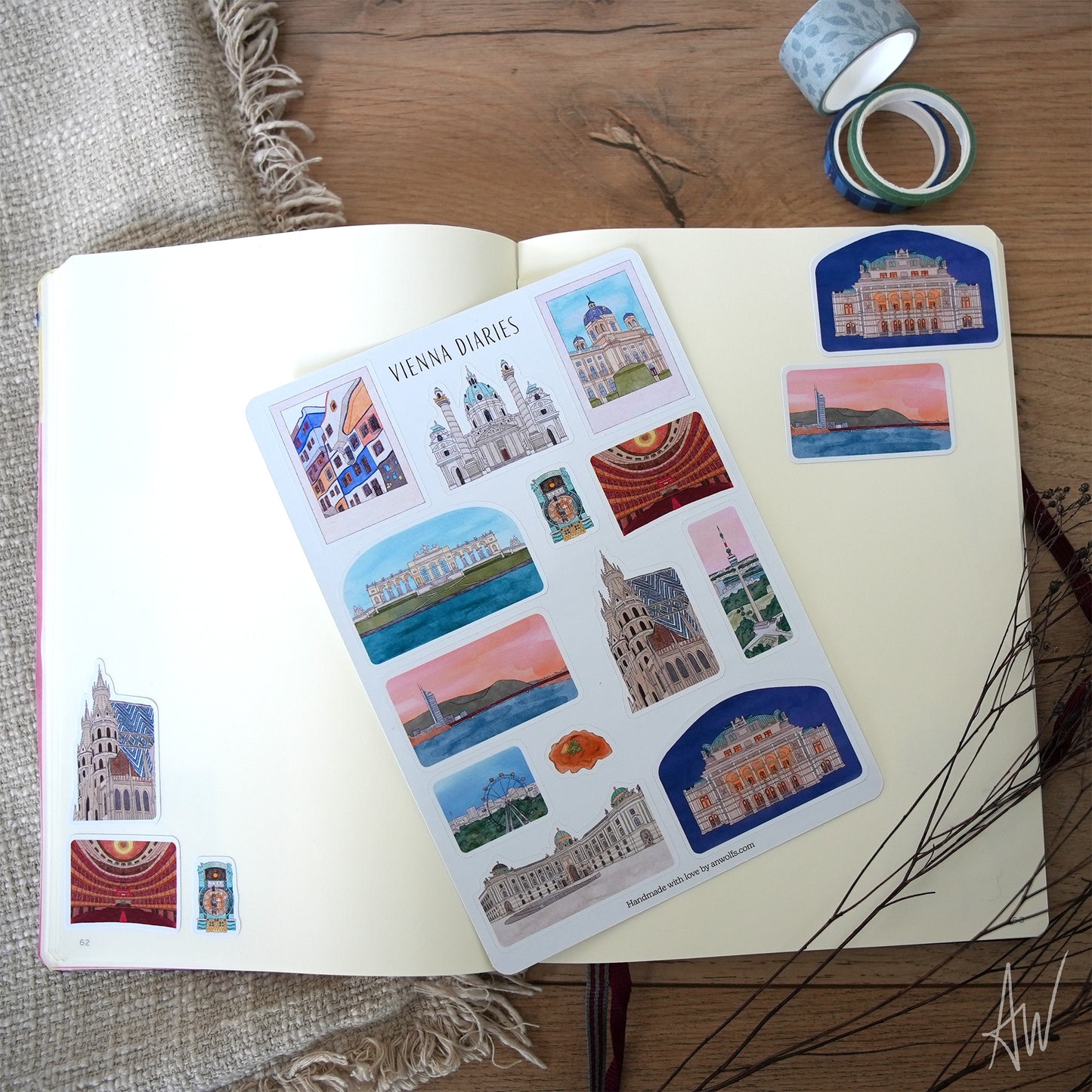 Vienna Diaries | Sticker Sheet