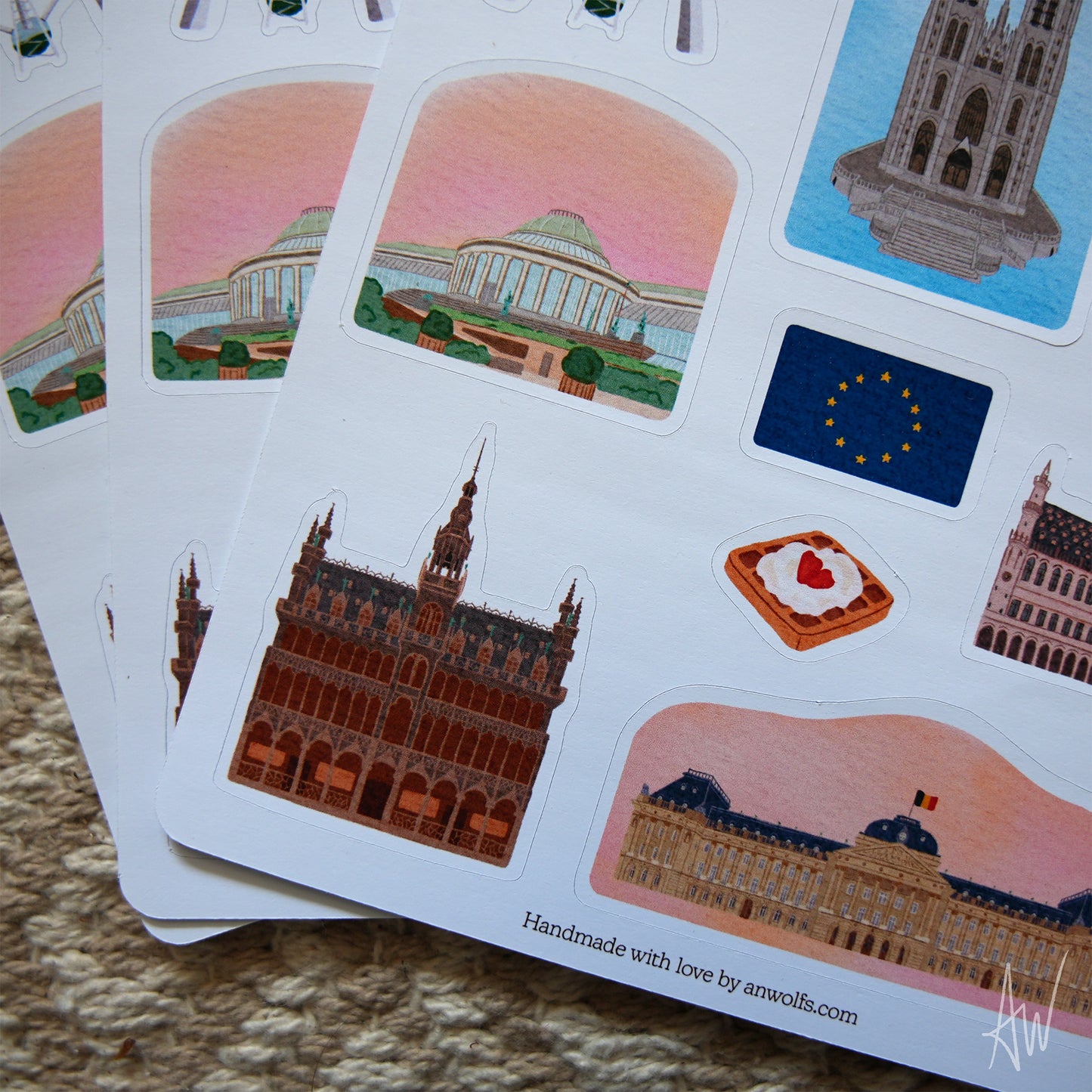 Brussels Diaries | Sticker Sheet