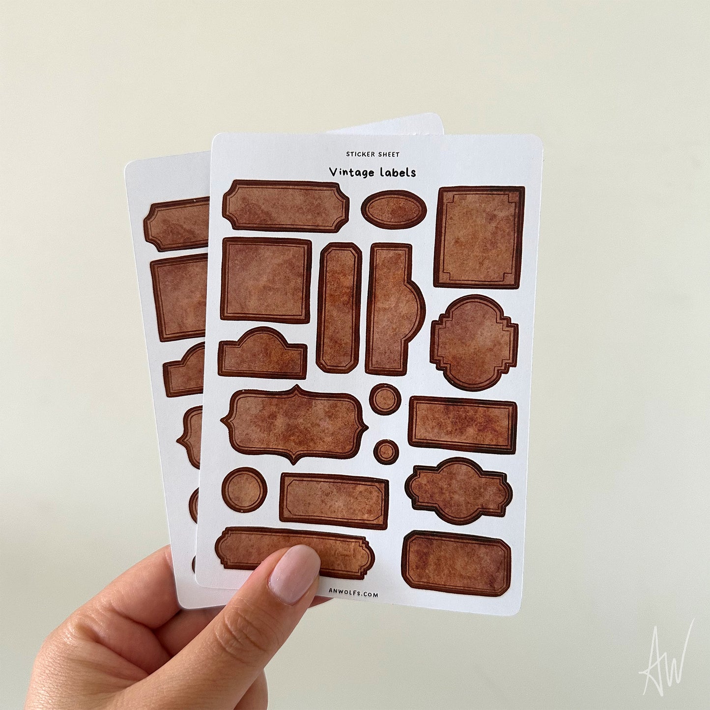 Vintage labels | Sticker Sheet