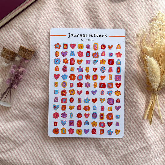 Journal letters | Stickervel 