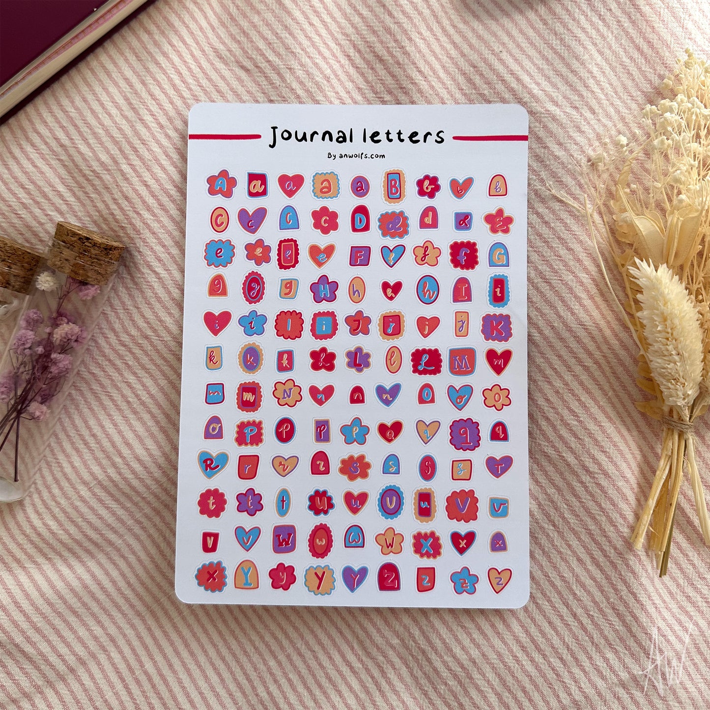Journal letters | Stickervel 