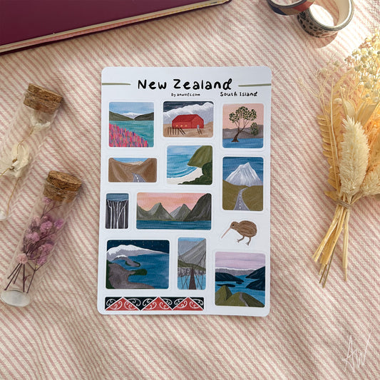 New Zealand Diaries | Sticker Sheet