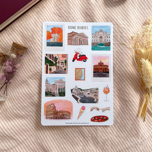 Rome Diaries | Sticker Sheet
