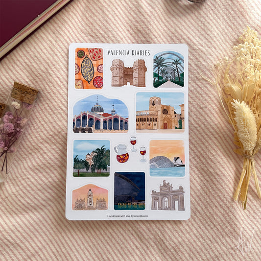Valencia Diaries | Sticker Sheet