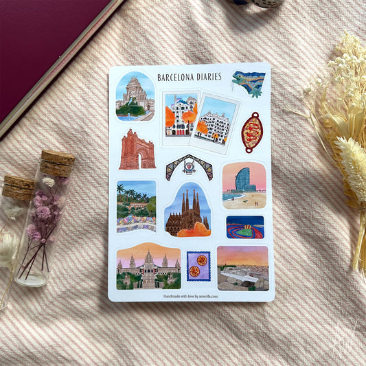 Barcelona Diaries | Sticker Sheet