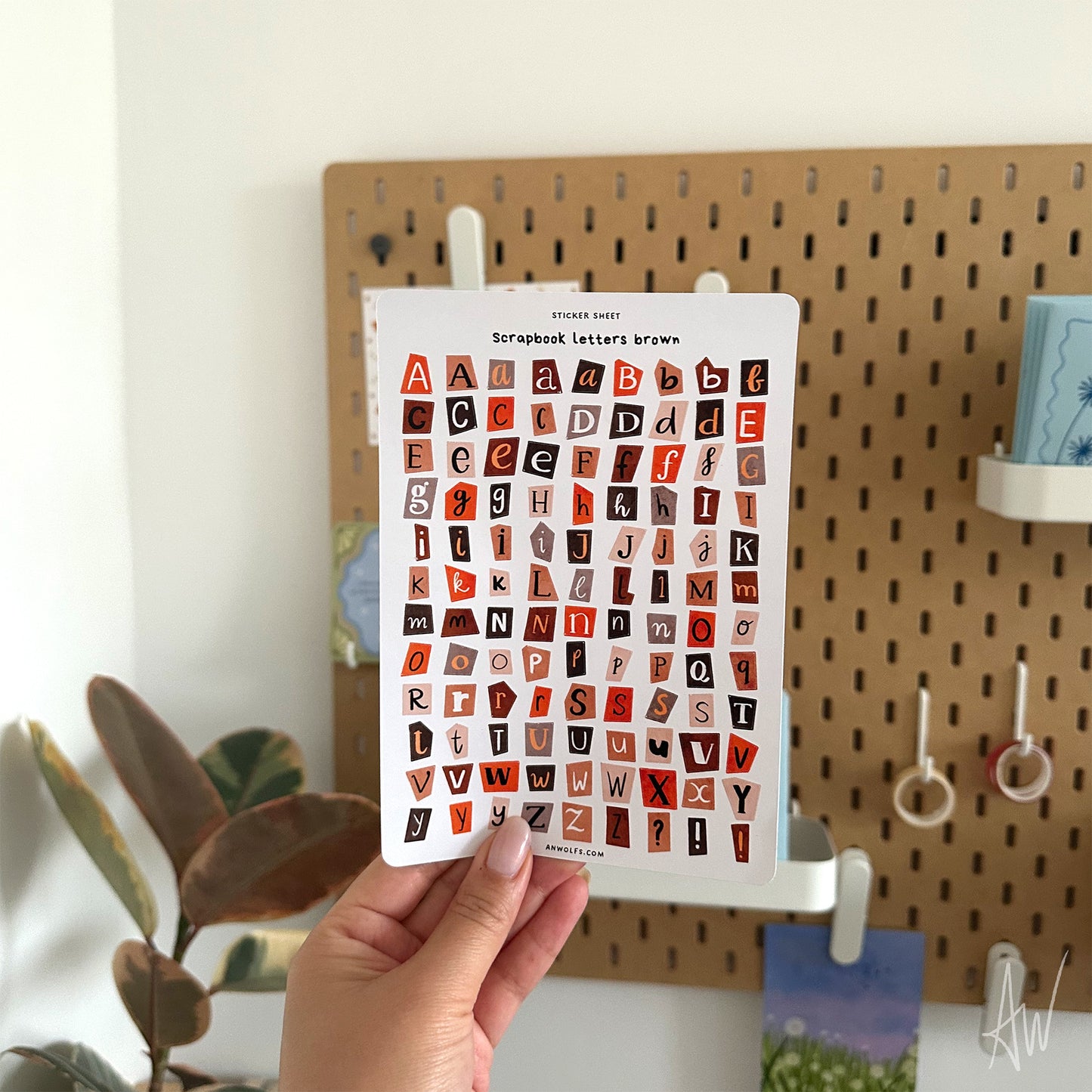Scrapbook letters | Sticker Sheet