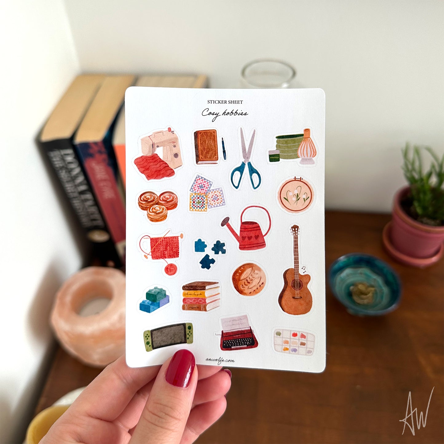 Cosy Hobbies | Sticker Sheet