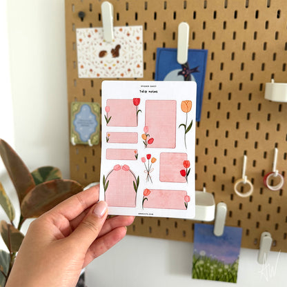 Tulip notes | Sticker Sheet