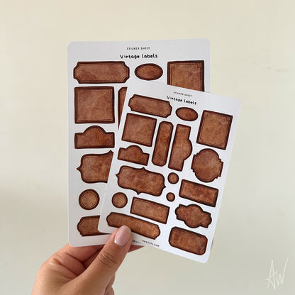 Vintage labels | Sticker Sheet