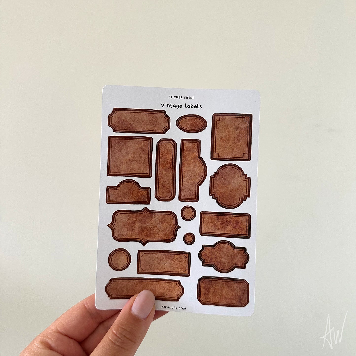 Vintage labels | Sticker Sheet